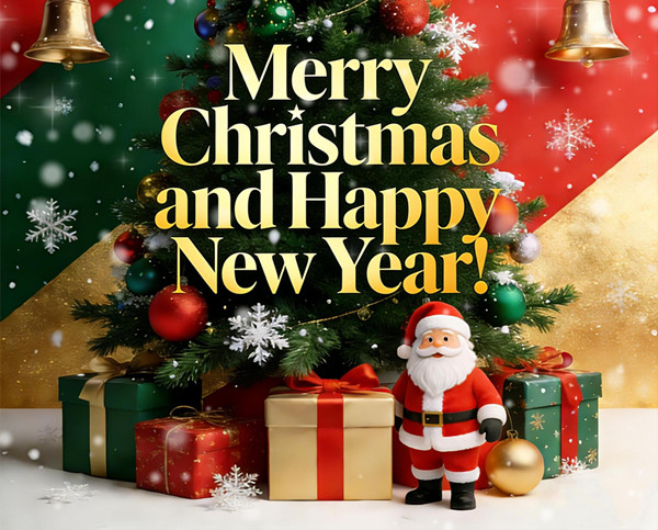 Holiday Greetings: Merry Christmas and a Happy New Year! Holiday Greetings: Merry Christmas and a Happy New Year!